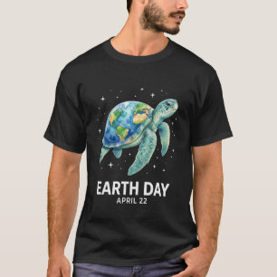 T-shirt Tortue de mer Jour de la Terre 22 avril amour de l
