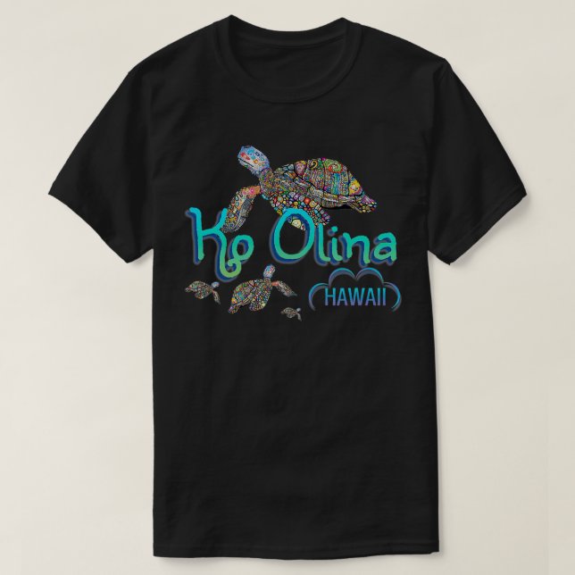 T-shirt Tortue de mer Ko Olina Hawaii Vacances Hawaii (Design devant)