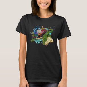T-shirt Tortue de mer Lecture d'été 2022 Océans de Possibi