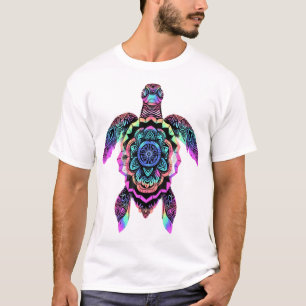T-shirt Tortue de mer Mandala Mer Océan Animal Artisanat B