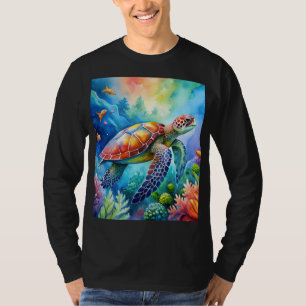 T-shirt Tortue de mer peinte