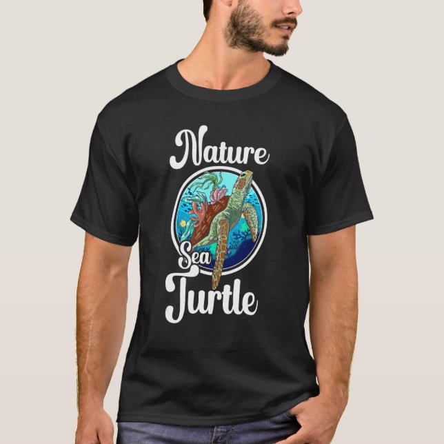 T-shirt Tortue de mer Tortue d'eau 26 (Devant)