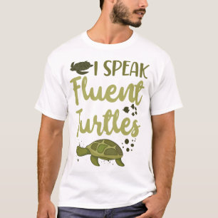 T-shirt Tortue de mer Tortue terrestre Je parle couramment