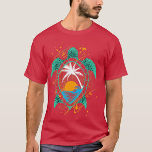 T-shirt Tortue de mer tropicale