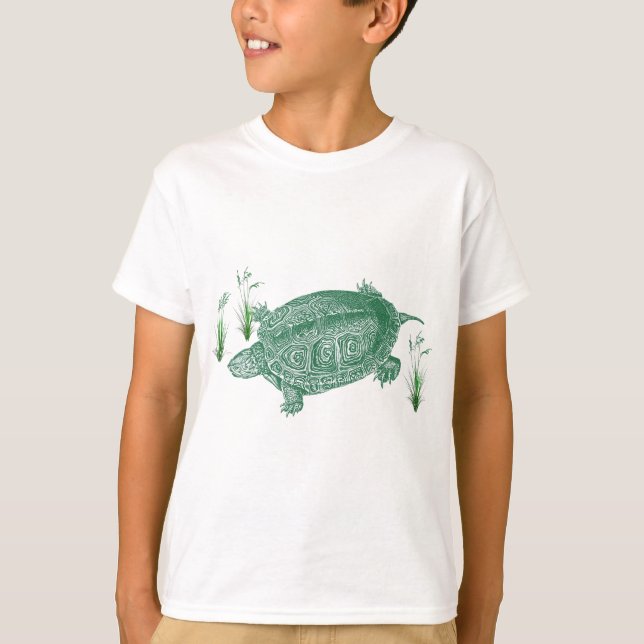 T-shirt Tortue de mer verte (Devant)