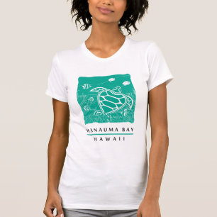 T-shirt Tortue de mer verte d'Hawaii - Baie d'Hanauma