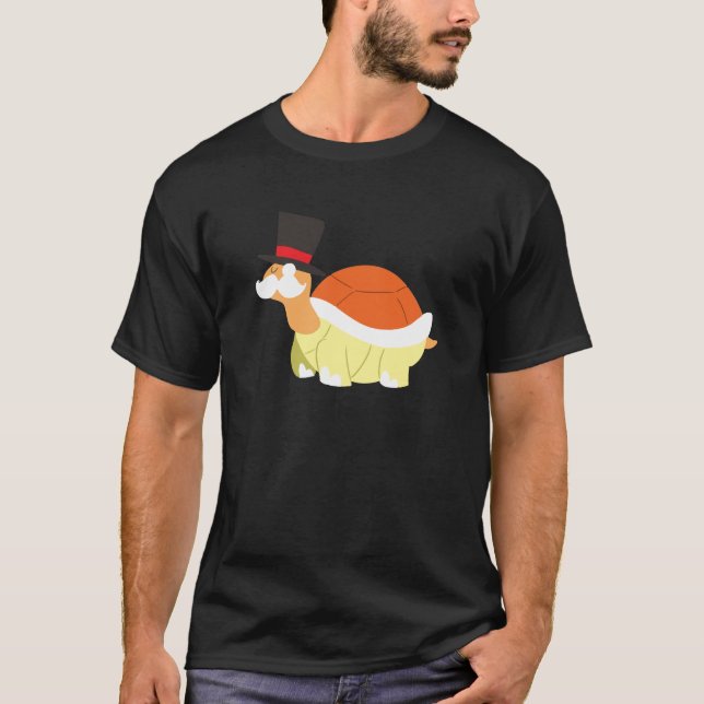 T-shirt Tortue de moustache (Devant)