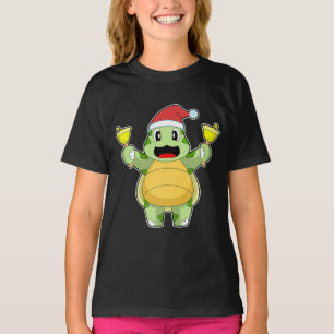 T-shirt Tortue de Noël cloches de Noël