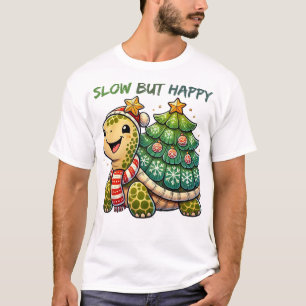 T-shirt tortue de Noël étoilée