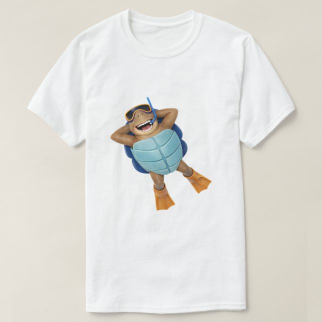 T-shirt Tortue de plage Torin (Design devant)