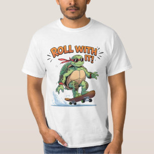 T-shirt Tortue De Skateboard cool - Roulez Avec Elle! Drôl