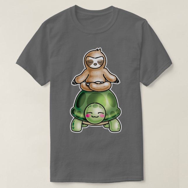 T-shirt Tortue de Sloth Riding (Design devant)