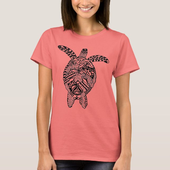 T-shirt Tortue de style (Devant)