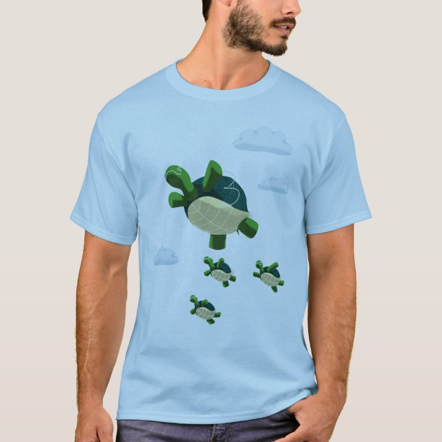 T-shirt Tortue de vol (Devant)