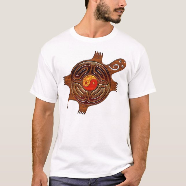 T-shirt Tortue de Yin-Yang (Devant)