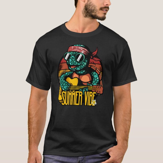 T-shirt tortue d'été (Devant)