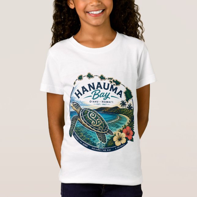 T-Shirt Tortue d'Hawaï (Devant)