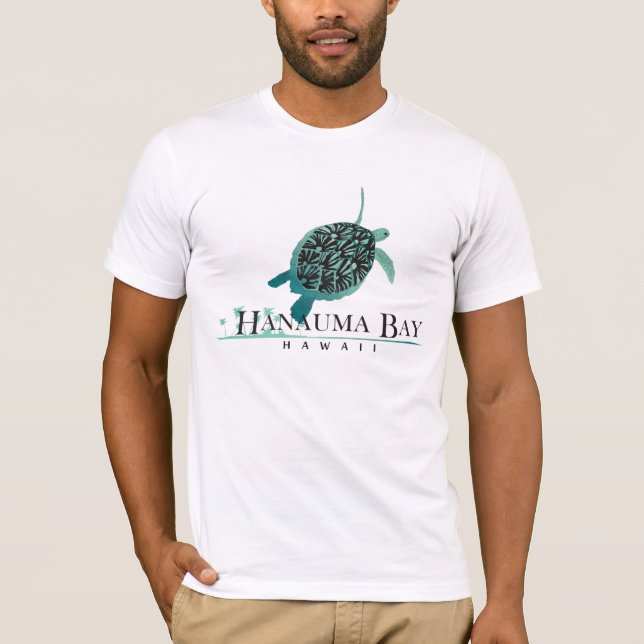 T-shirt Tortue d'Hawaï de baie de Hanauma (Devant)