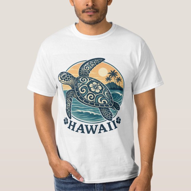 T-shirt Tortue d'Hawaii (Devant)