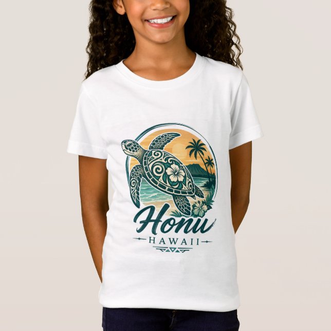 T-Shirt Tortue d'Hawaii (Devant)