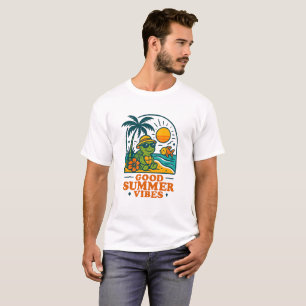 T-shirt tortue d'humeur balnéaire