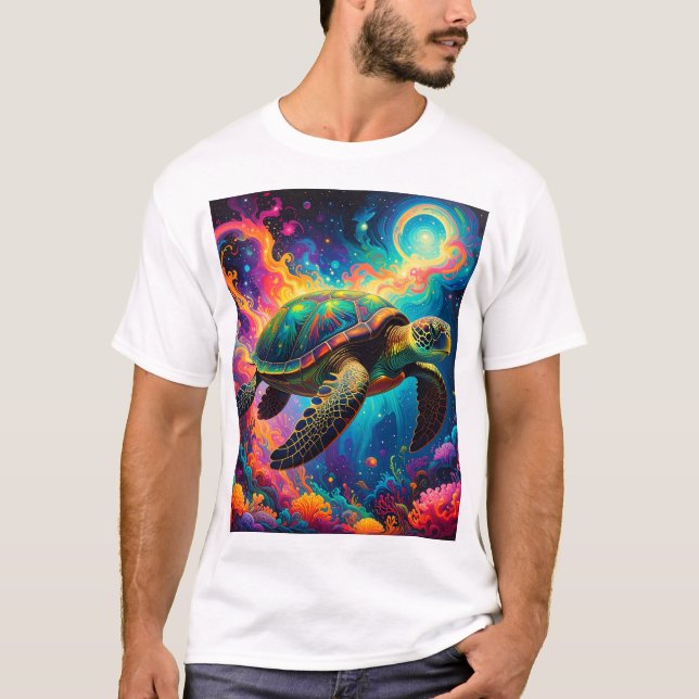 T-shirt Tortue du Courant Éternel (Devant)