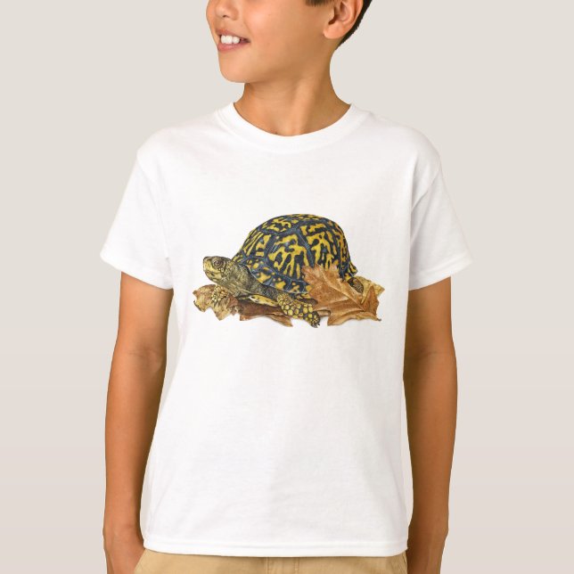 T-shirt tortue en boîte orientale (Devant)
