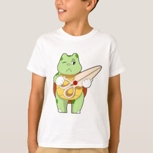 T-shirt Tortue en coiffeur avec ciseaux