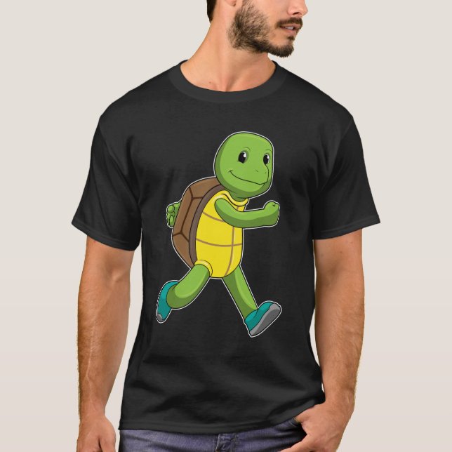 T-shirt Tortue en course (Devant)