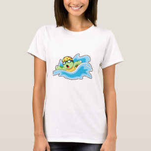 T-shirt Tortue en nage dans l'eau