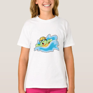 T-shirt Tortue en nage dans l'eau