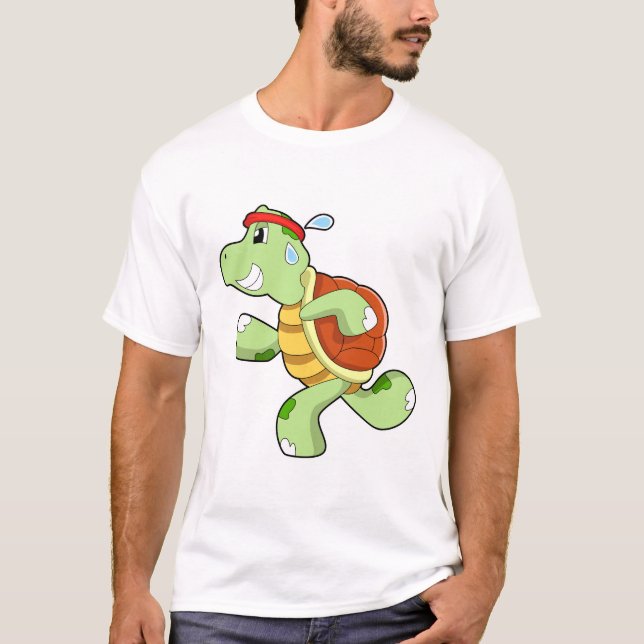 T-shirt Tortue en tant que coureur (Devant)
