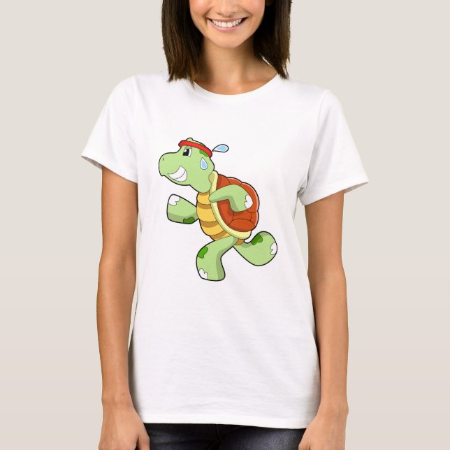 T-shirt Tortue en tant que coureur (Devant)