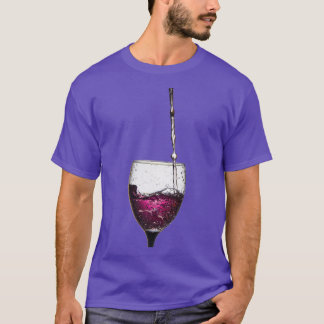 T-shirt Tortue en verre de vin
