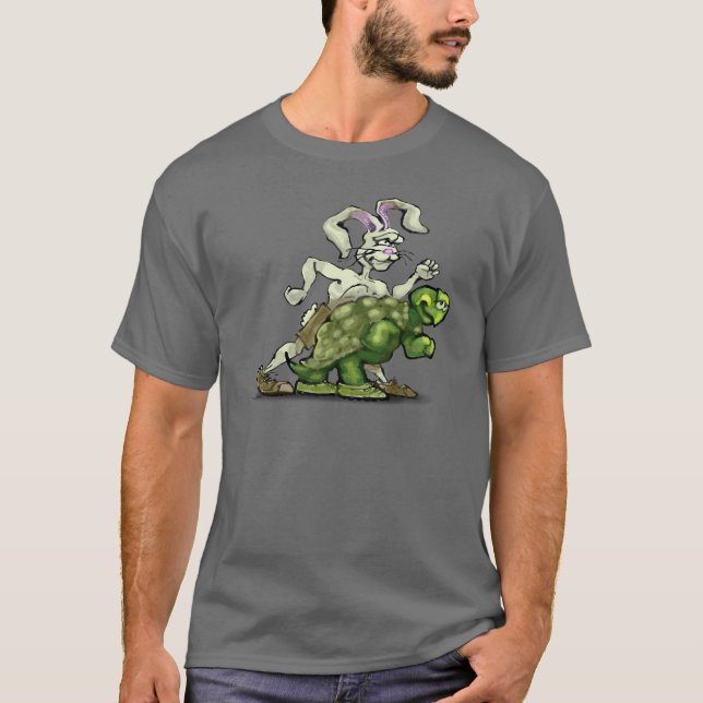 T-shirt Tortue et les lièvres (Devant)