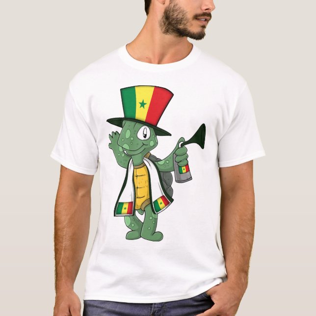 T-shirt Tortue éventail du Sénégal (Devant)