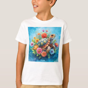 T-shirt Tortue florale