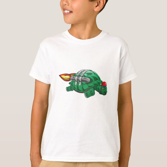 T-shirt Tortue Fusée Rapide (Devant)