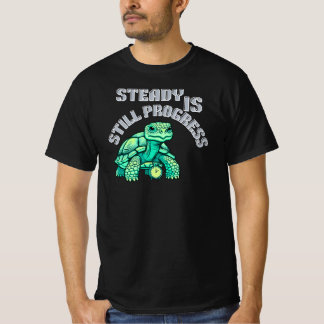T-shirt Tortue graphique Steady Is Still Progress| Calme