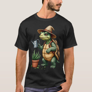 T-shirt Tortue Grincheuse Parent de Plante Jardinage Succu