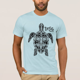 T-shirt tortue hawaïenne pour hommes