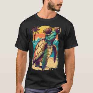 T-shirt Tortue Hawaiian Sea Turtles Hawaii Tropical Beach