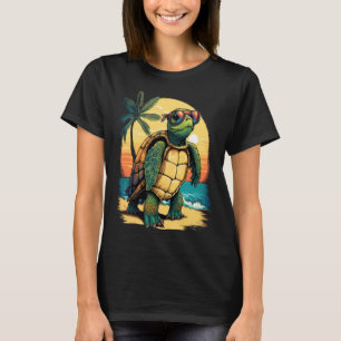 T-shirt Tortue Hawaiian Sea Turtles Hawaii Tropical Beach