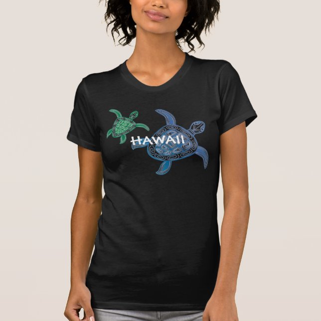T-shirt tortue hawaiienne (Devant)