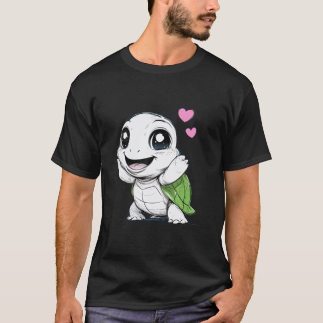 T-shirt Tortue heureuse (Devant)