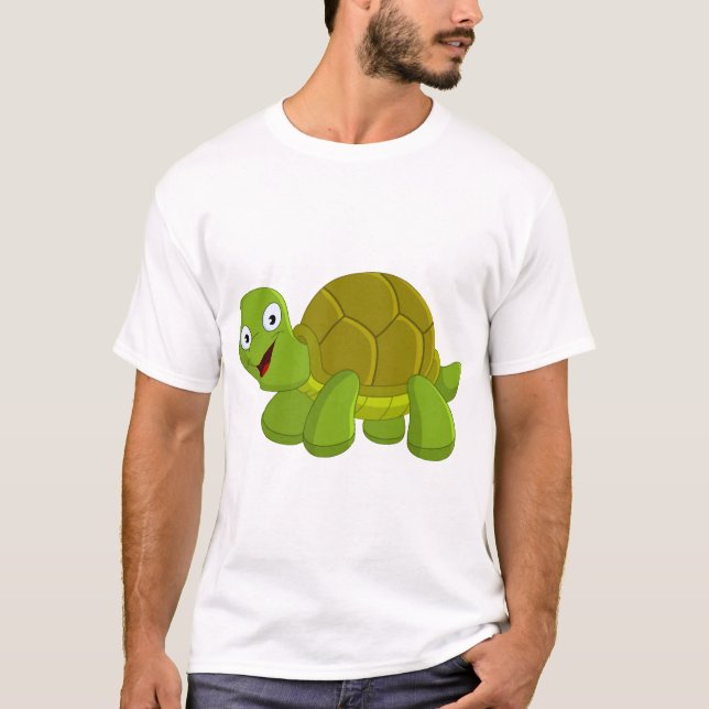 T-shirt Tortue heureuse (Devant)