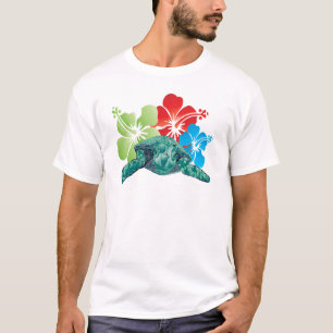 T-shirt Tortue Hibiscus d'Hawaii