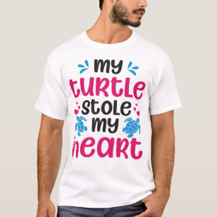 T-shirt Tortue Ma Tortue M'A Volé Le Coeur Valentines Jour