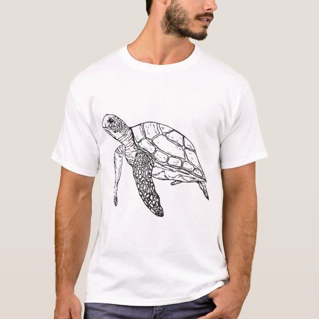 T-shirt tortue marine Copie Copie (Devant)