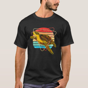 T-shirt Tortue Marine Reptile Océan Mer Animal Coloré